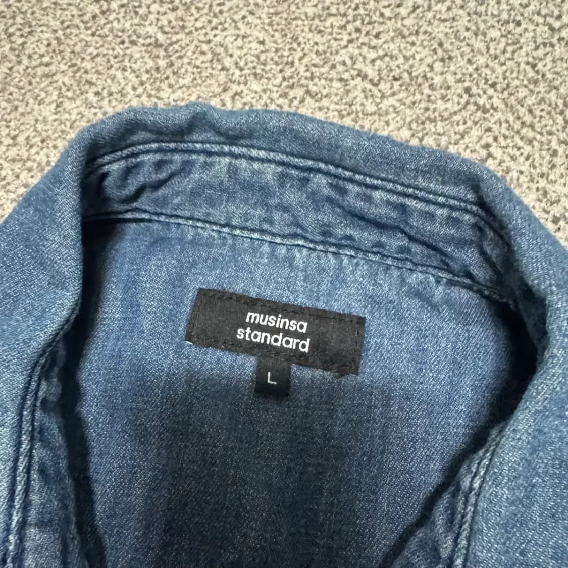 L 무신사스탠다드 데님 셔츠 상품이미지3