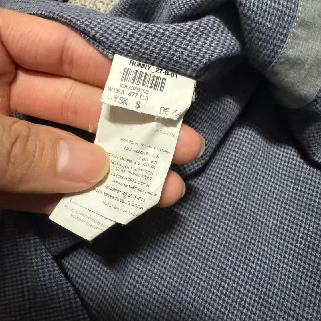 S 휴고보스 체크 셔츠 상품이미지4