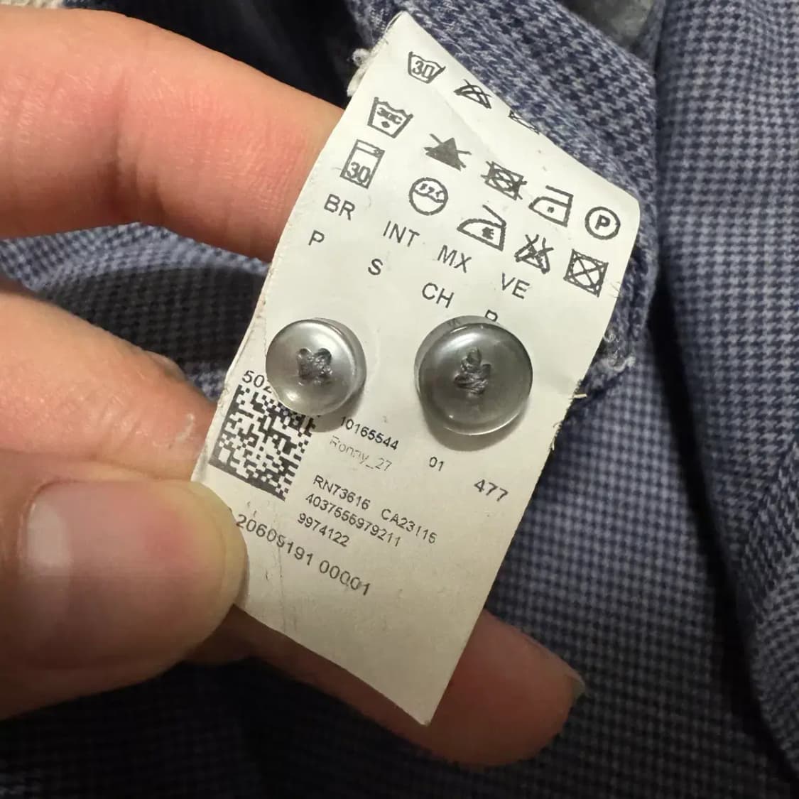 S 휴고보스 체크 셔츠 상품이미지5