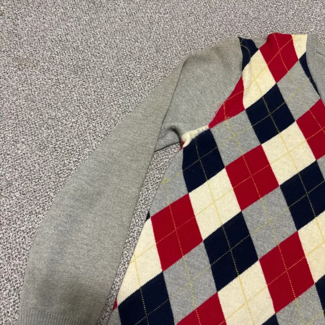 100 헤지스 아가일 울 니트 상품이미지6