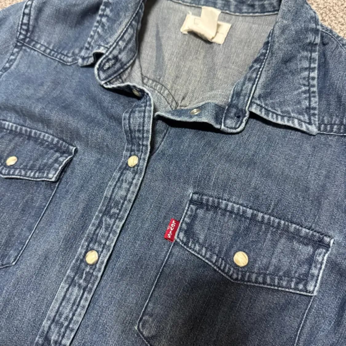 S 리바이스 데님 셔츠 여성 상품이미지2