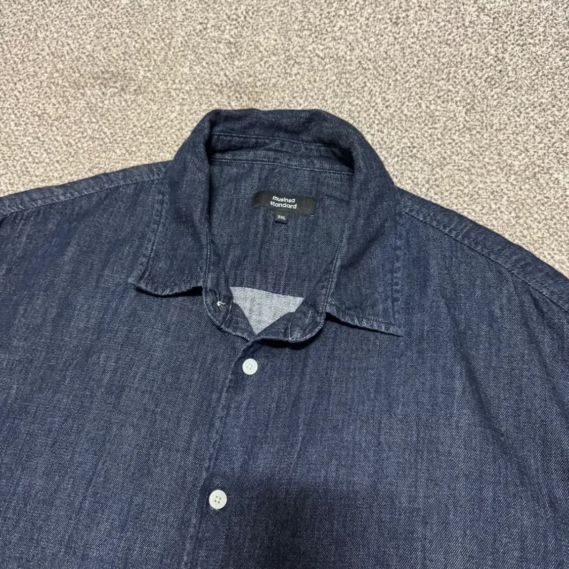 2xl 무신사스탠다드 데님 셔츠 상품이미지2