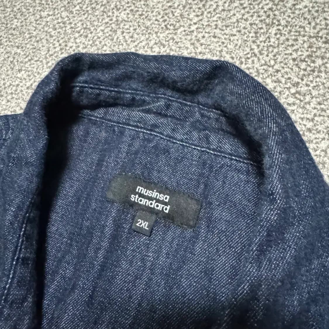 2xl 무신사스탠다드 데님 셔츠 상품이미지3