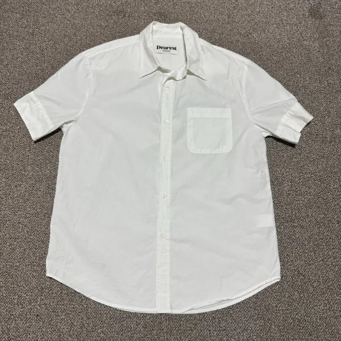 디어리스트 화이트 반팔 셔츠 여성 상품이미지1