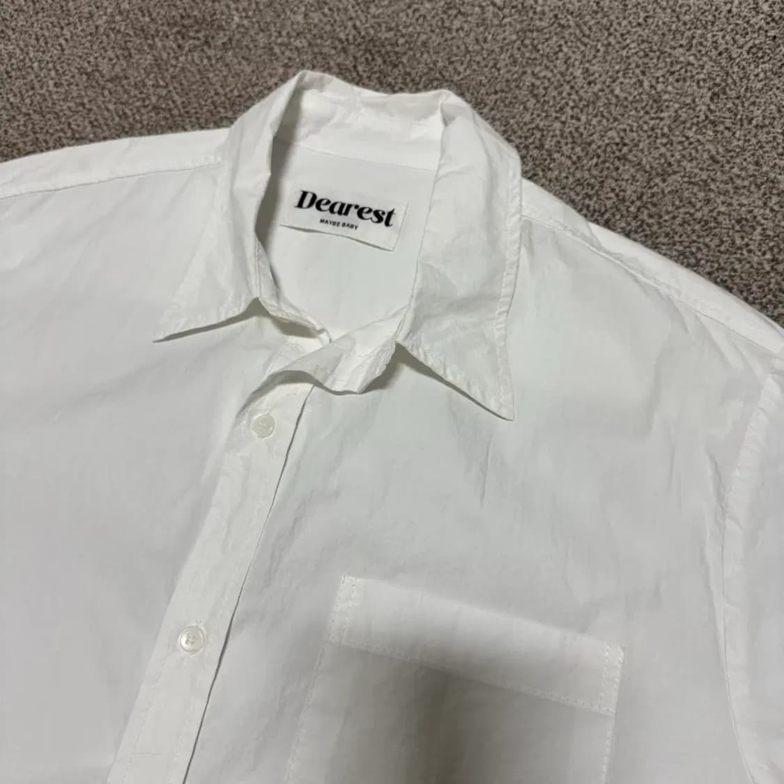 디어리스트 화이트 반팔 셔츠 여성 상품이미지2