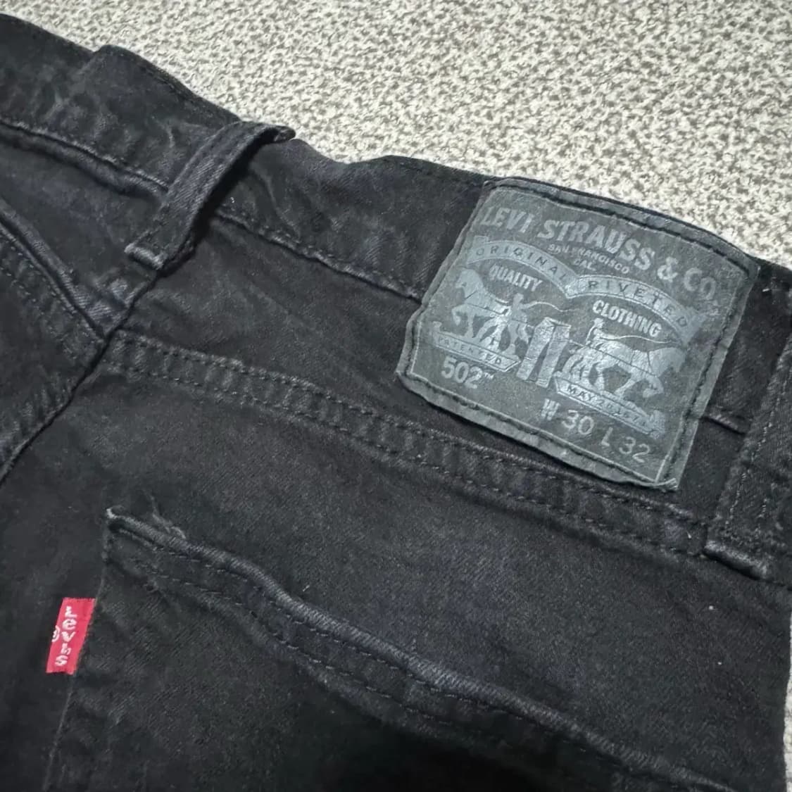 30 리바이스 502 흑청바지 상품이미지3