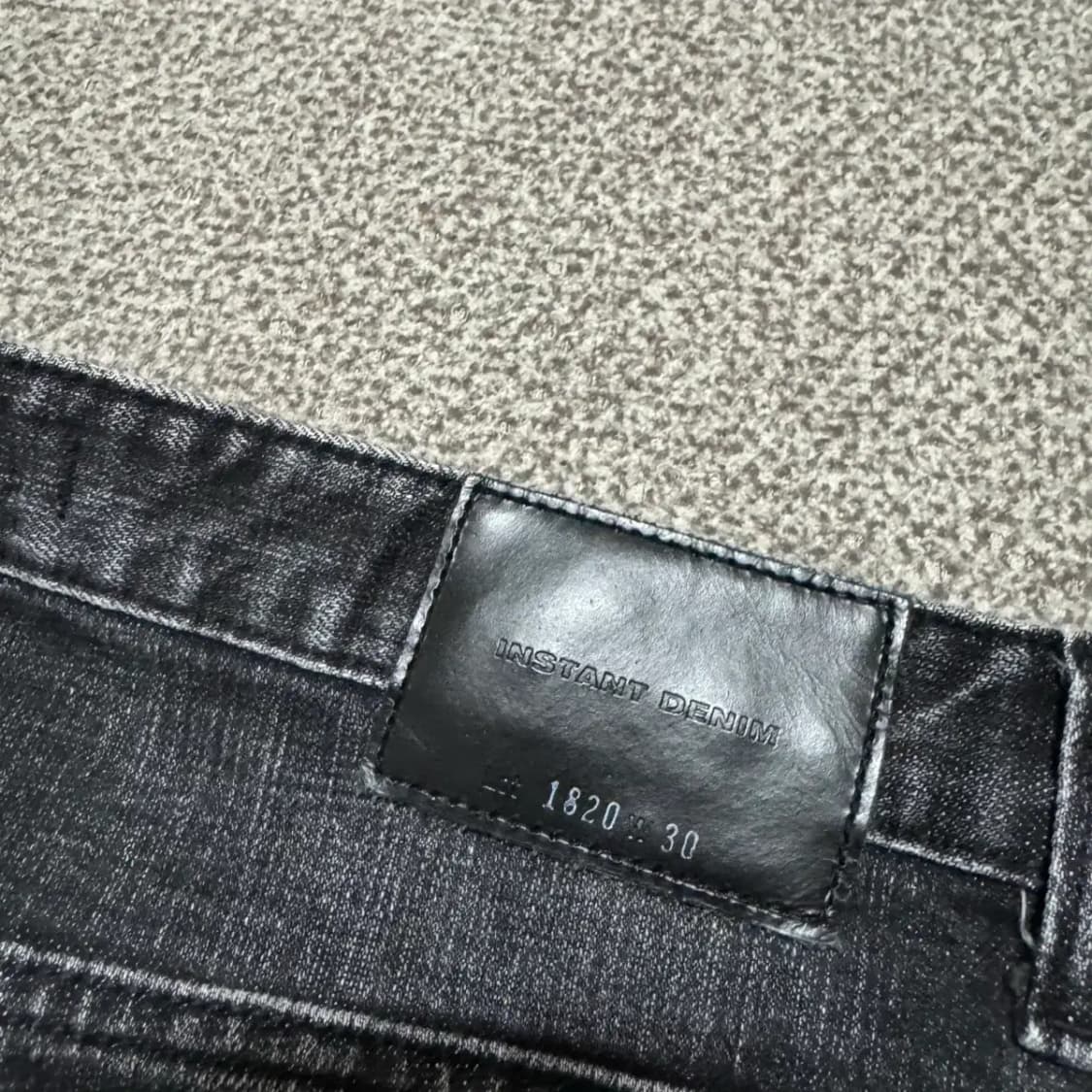30 인스턴트데님 흑청바지 상품이미지3