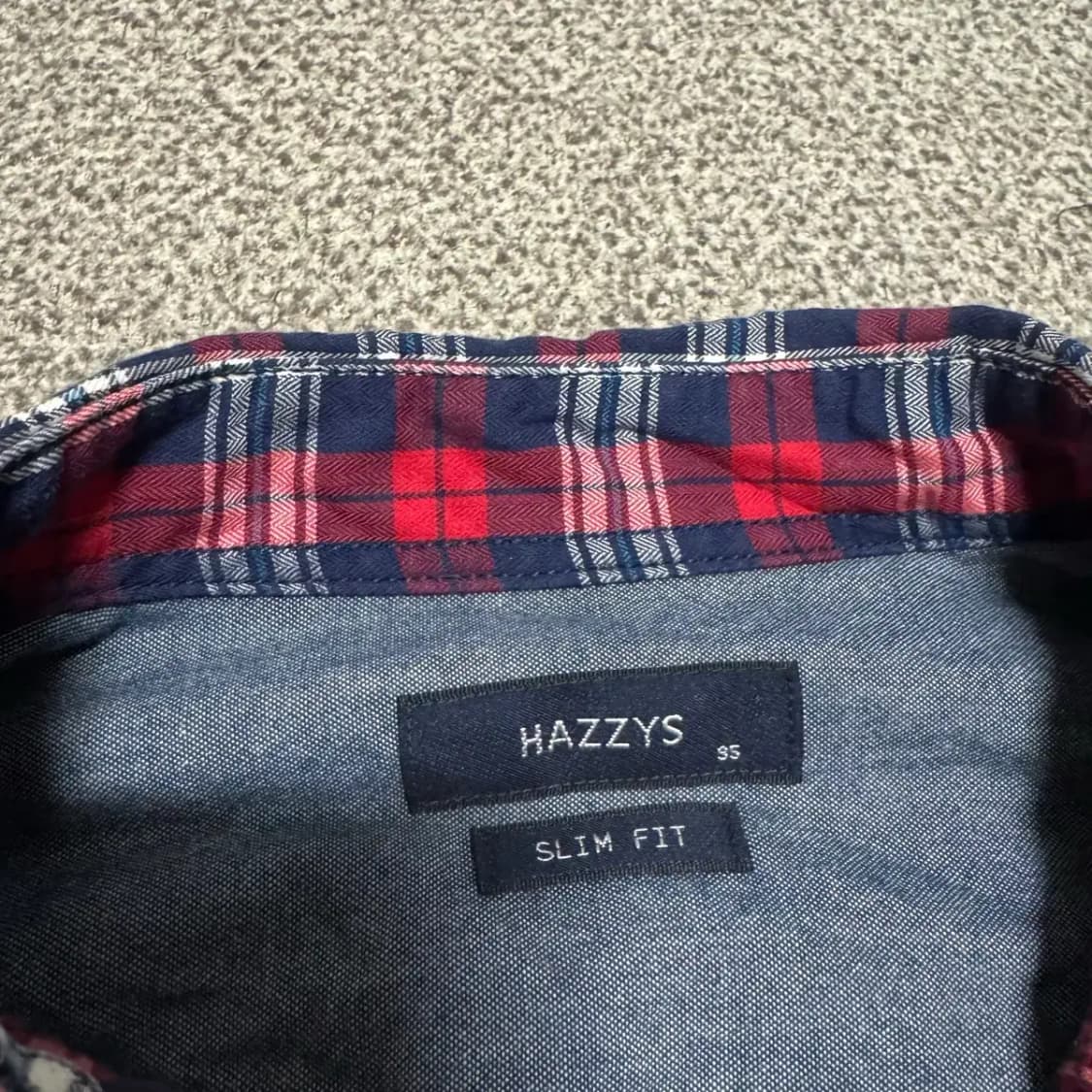 95 헤지스 체크 셔츠 슬림핏 상품이미지4