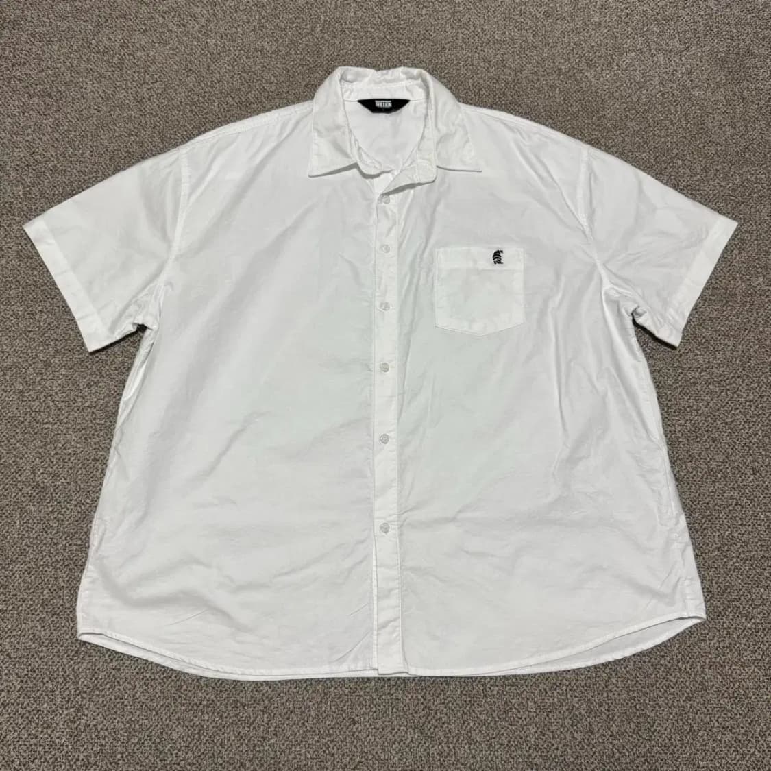 L 트릴리온 화이트 반팔 셔츠 상품이미지1