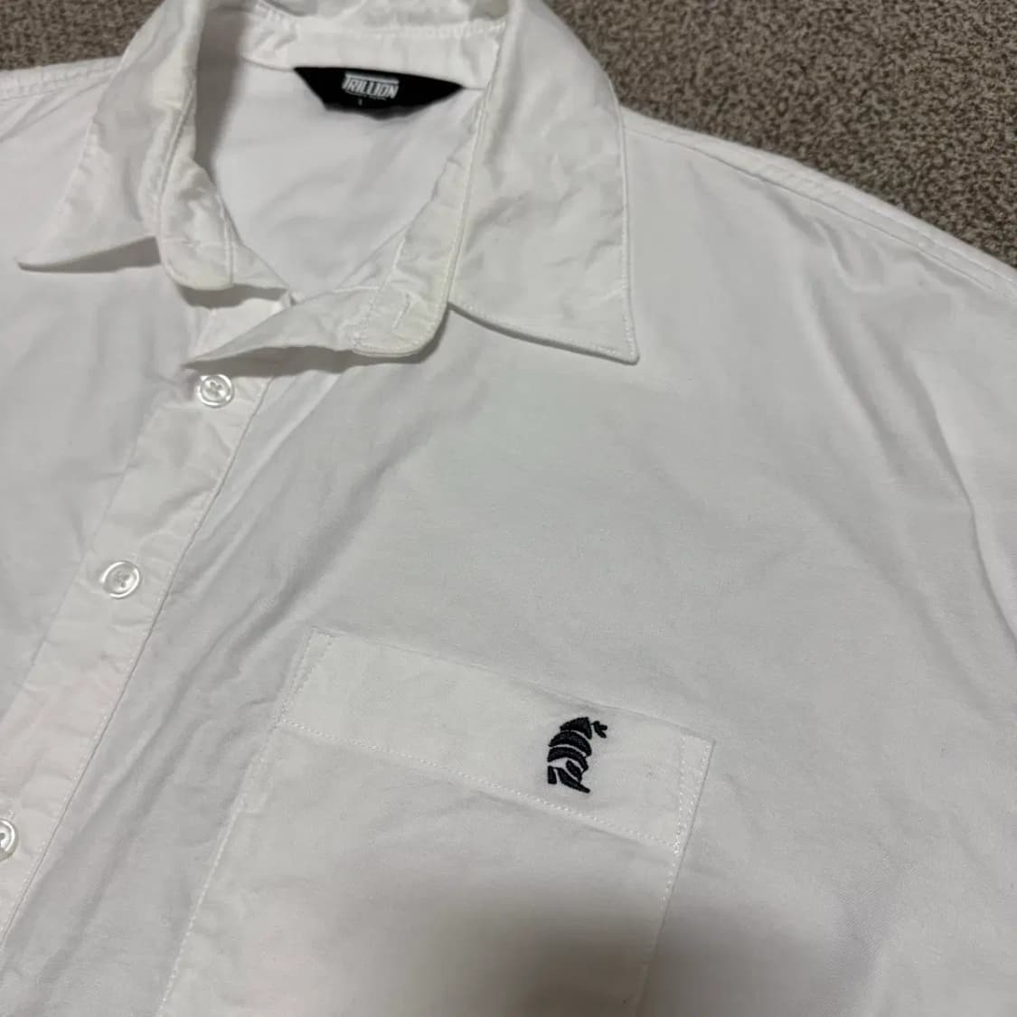 L 트릴리온 화이트 반팔 셔츠 상품이미지2