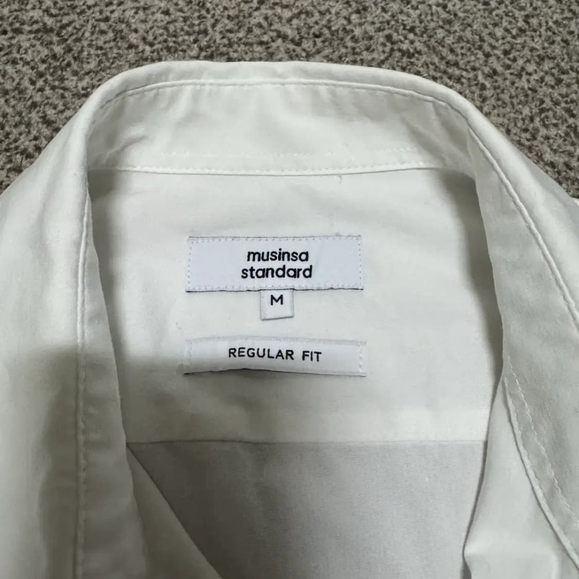 M 무신사스탠다드 화이트 셔츠 상품이미지3