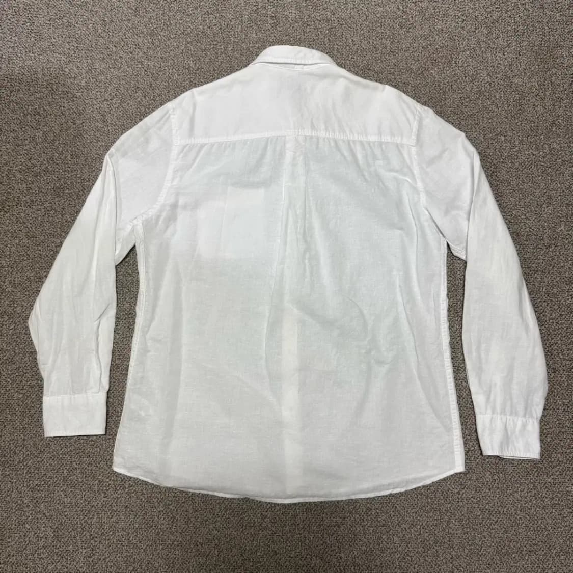 L 자라 화이트 린넨 셔츠 상품이미지5