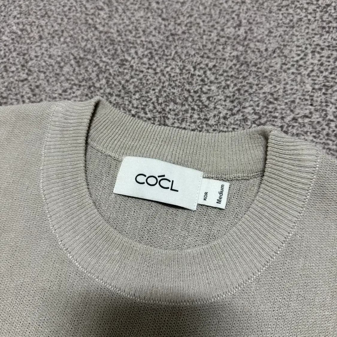 M 커스텀어클락 반팔 니트 상품이미지2