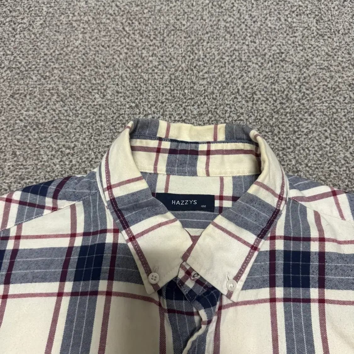 100 헤지스 체크 셔츠 상품이미지3