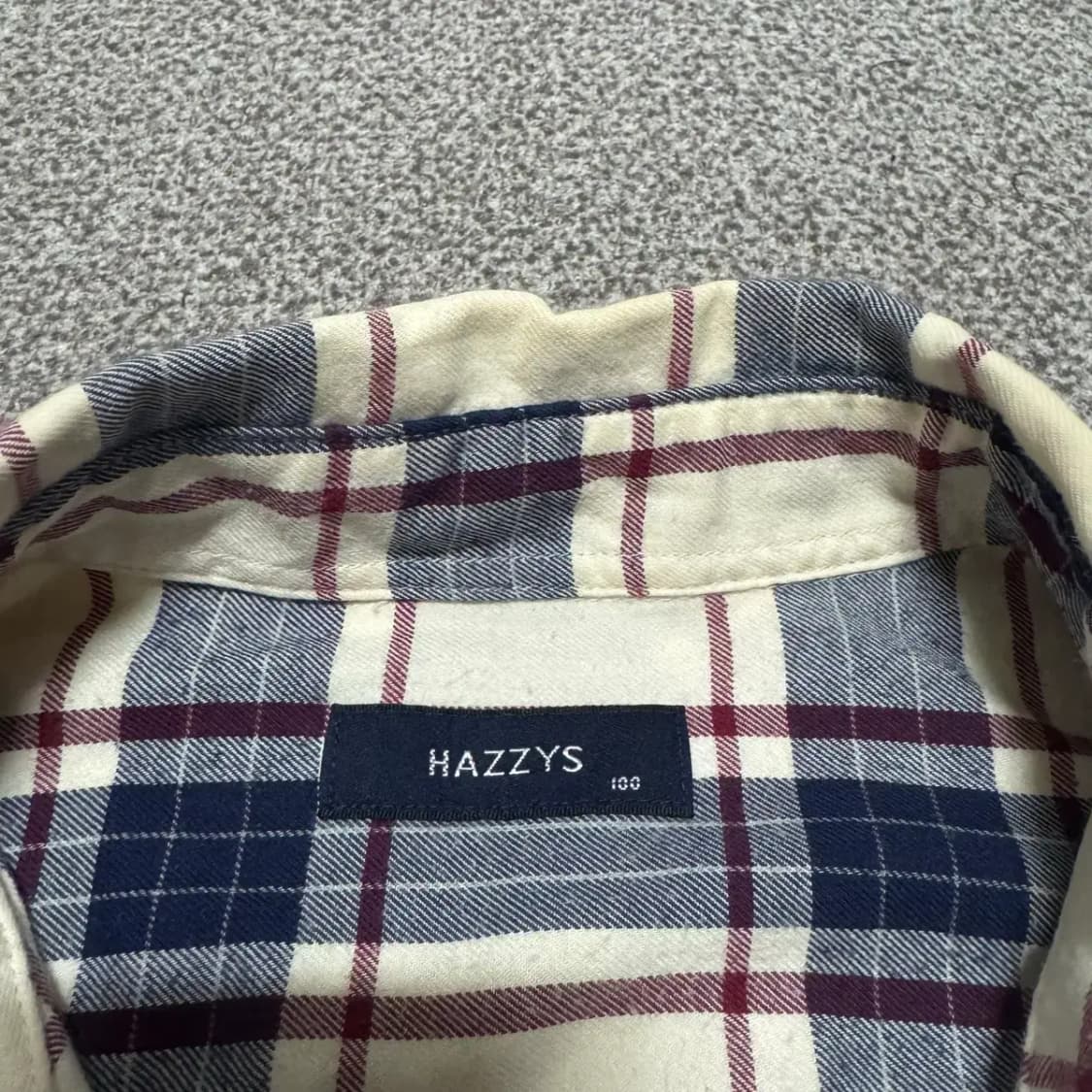 100 헤지스 체크 셔츠 상품이미지4