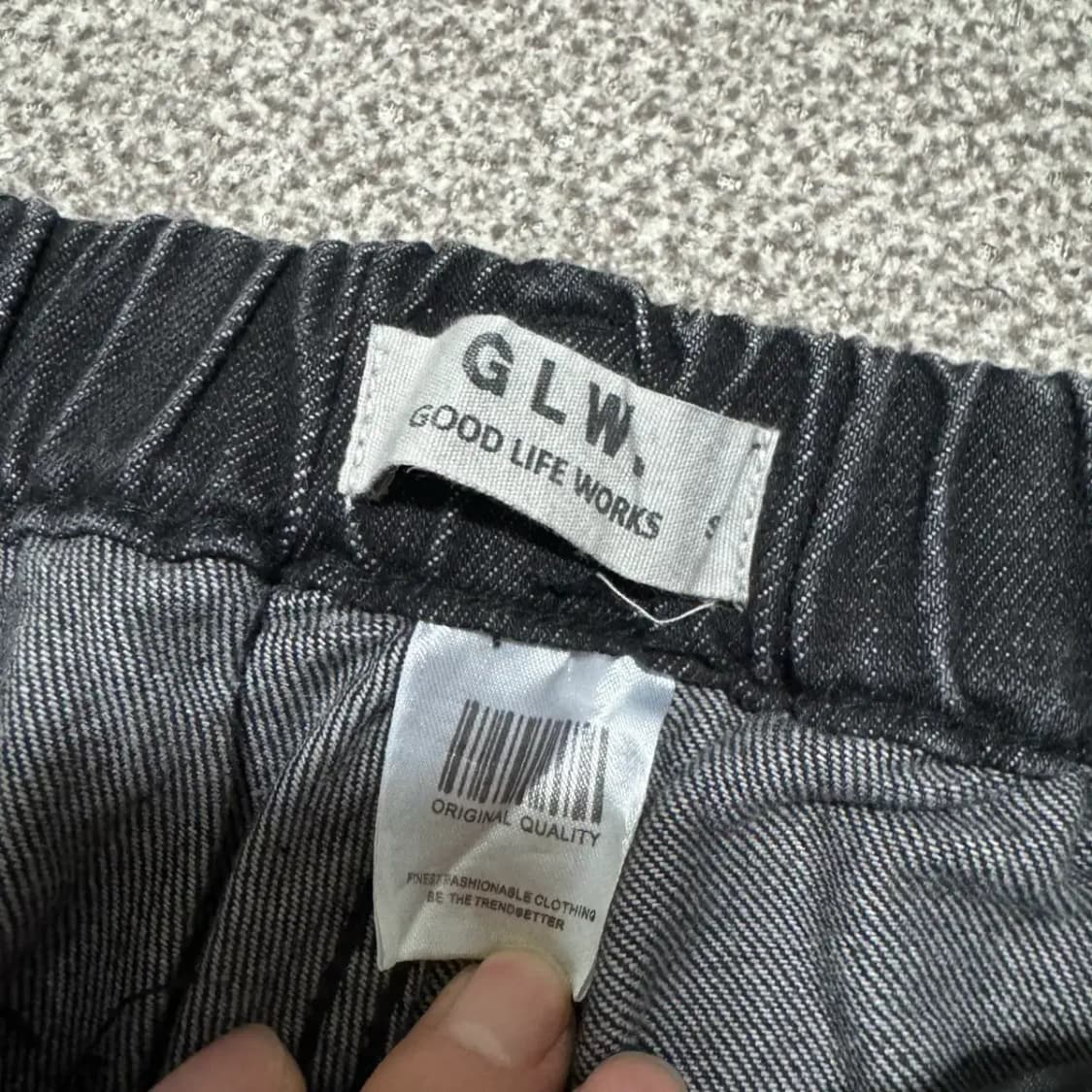 S 굿라이프웍스 흑청 카고 청바지 상품이미지3