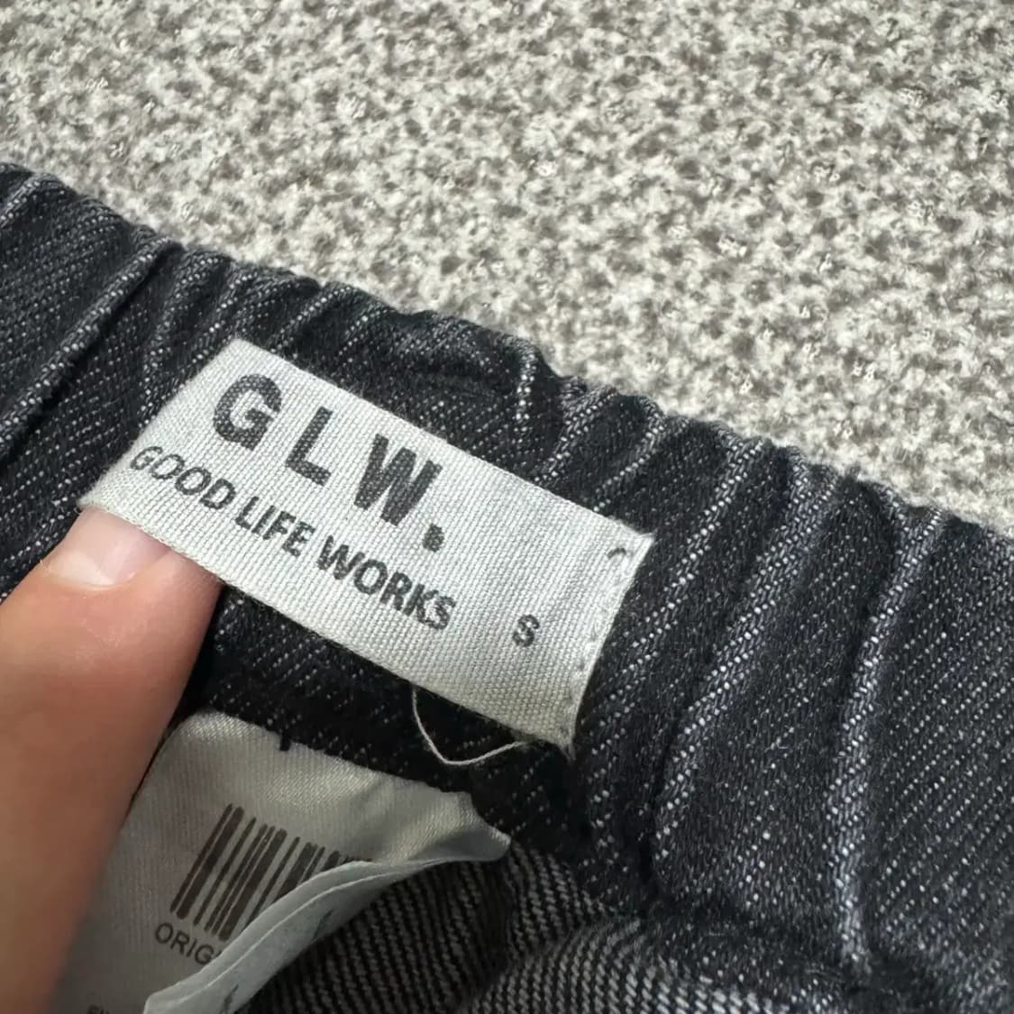 S 굿라이프웍스 흑청 카고 청바지 상품이미지4