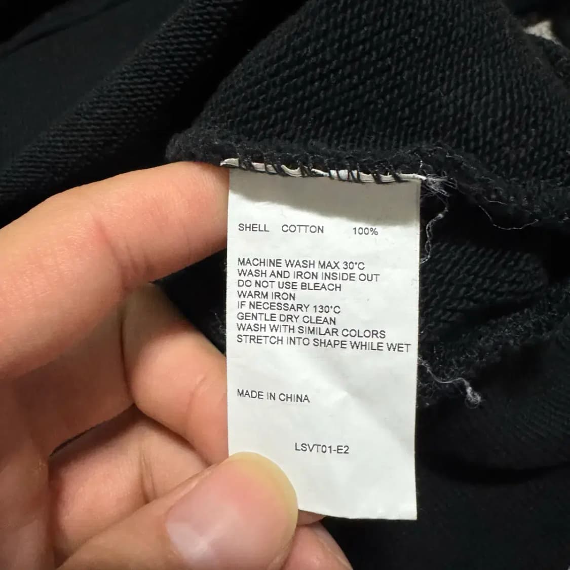 M 비바스튜디오 블랙 맨투맨 상품이미지4