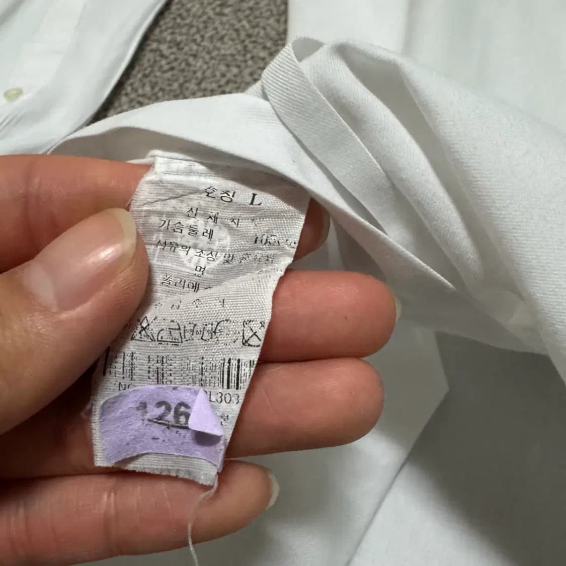 L 질스튜어트 화이트 셔츠 슬림핏 상품이미지4