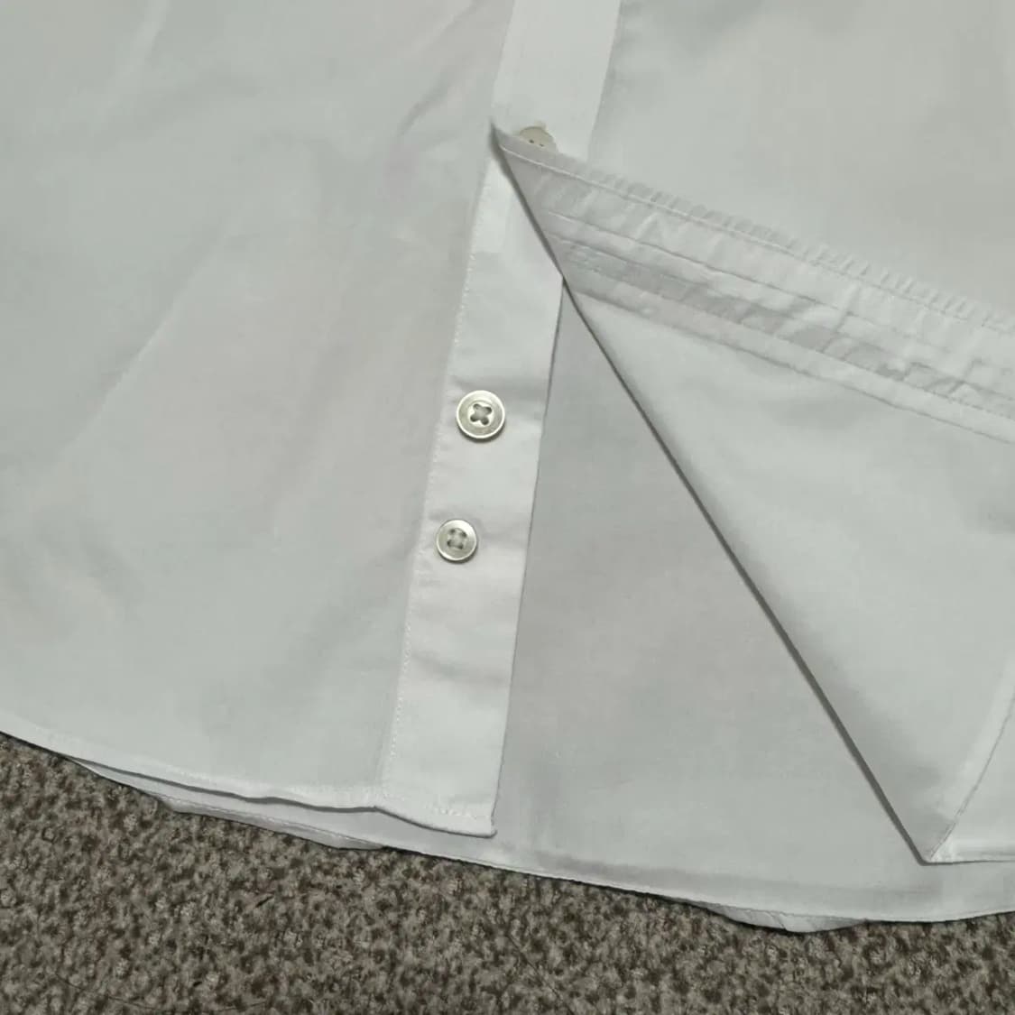 L 질스튜어트 화이트 셔츠 슬림핏 상품이미지4