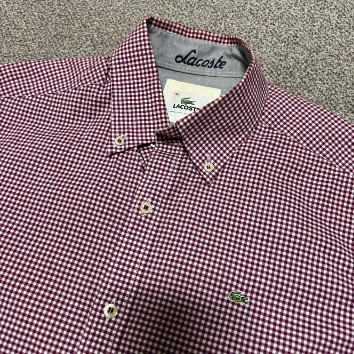 40 라코스테 체크 셔츠 상품이미지2