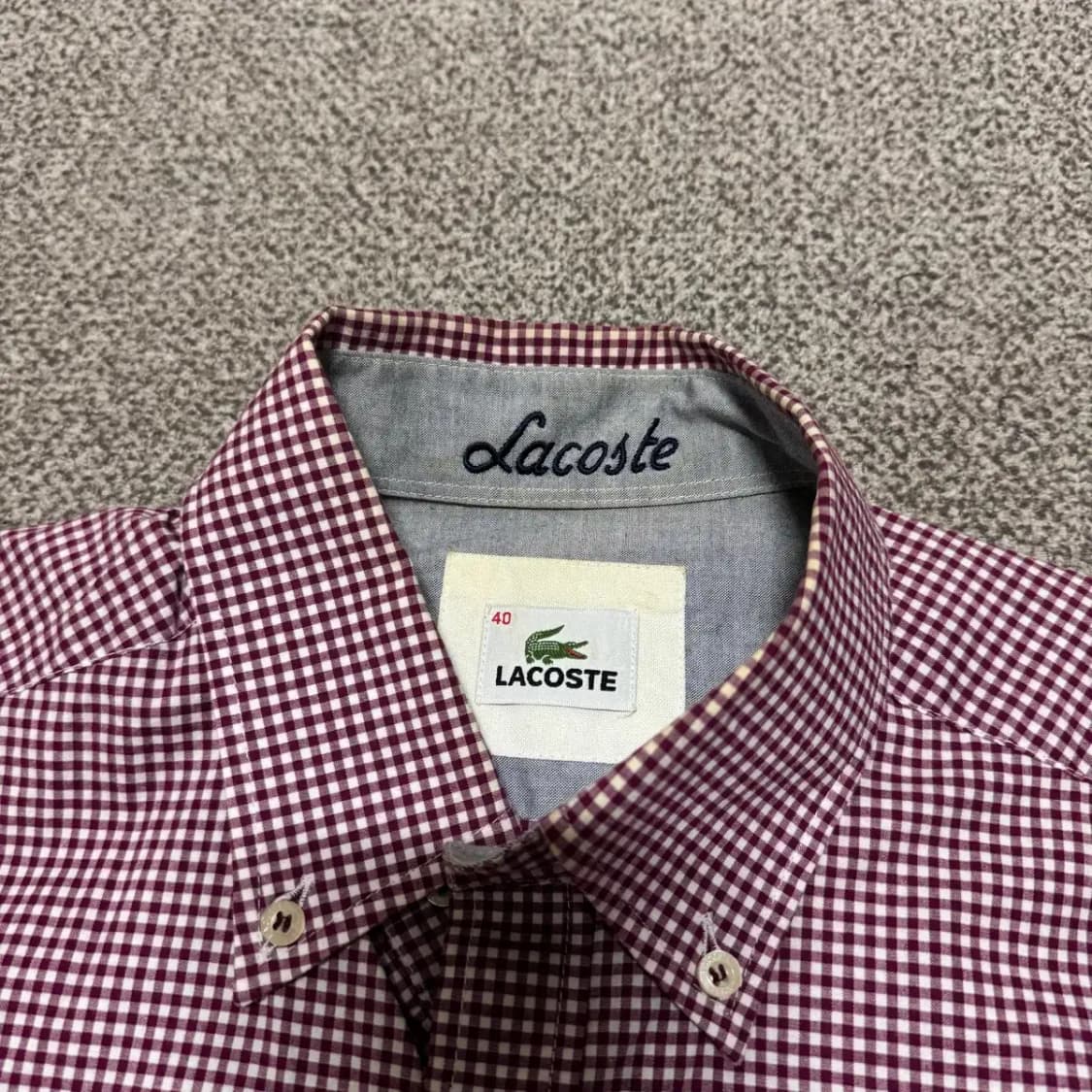 40 라코스테 체크 셔츠 상품이미지3
