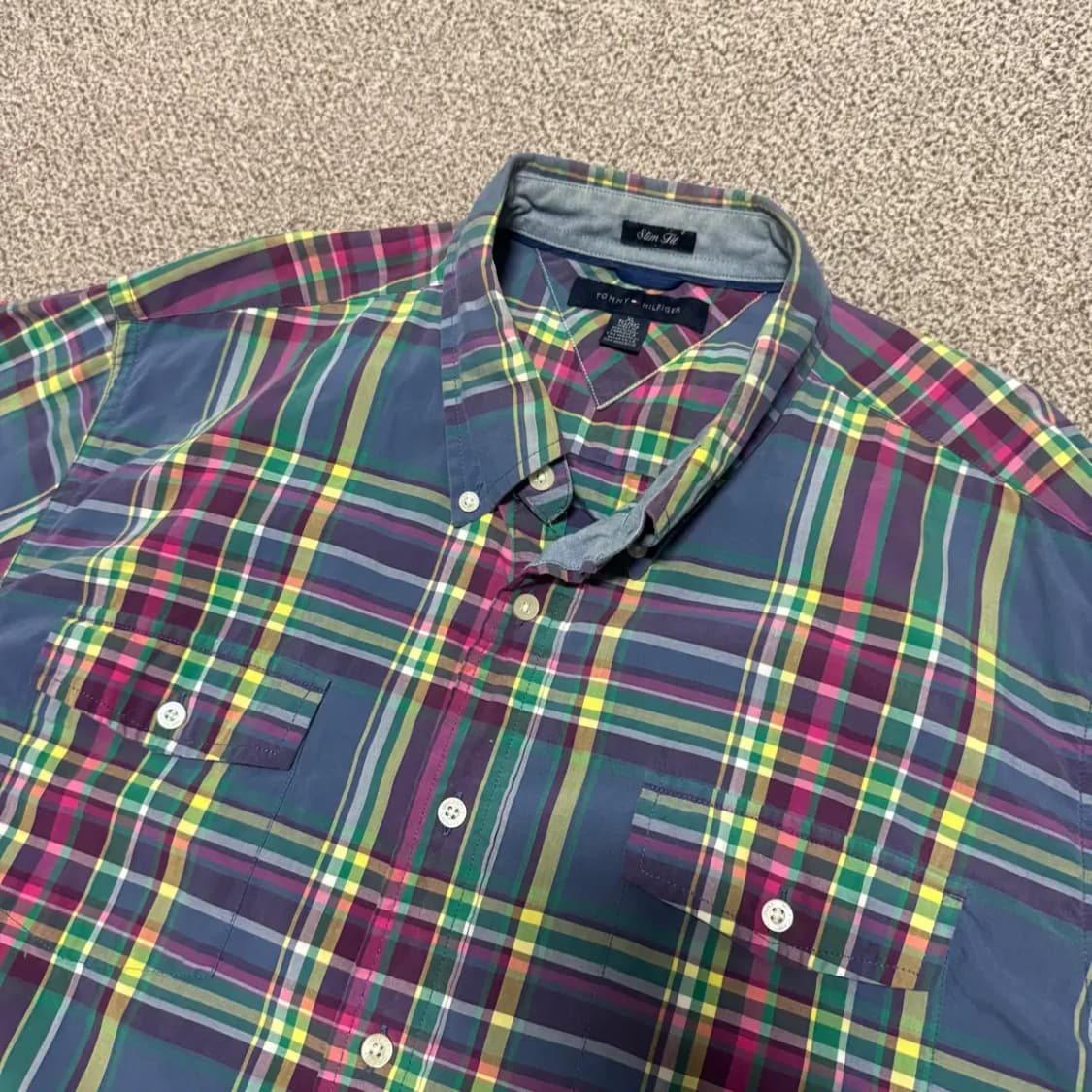 XL 타미힐피거 체크 셔츠 상품이미지2
