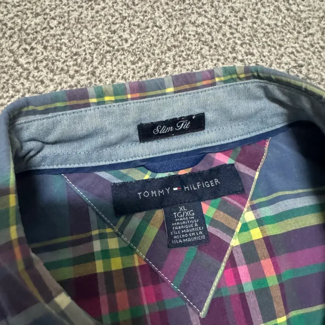 XL 타미힐피거 체크 셔츠 상품이미지4