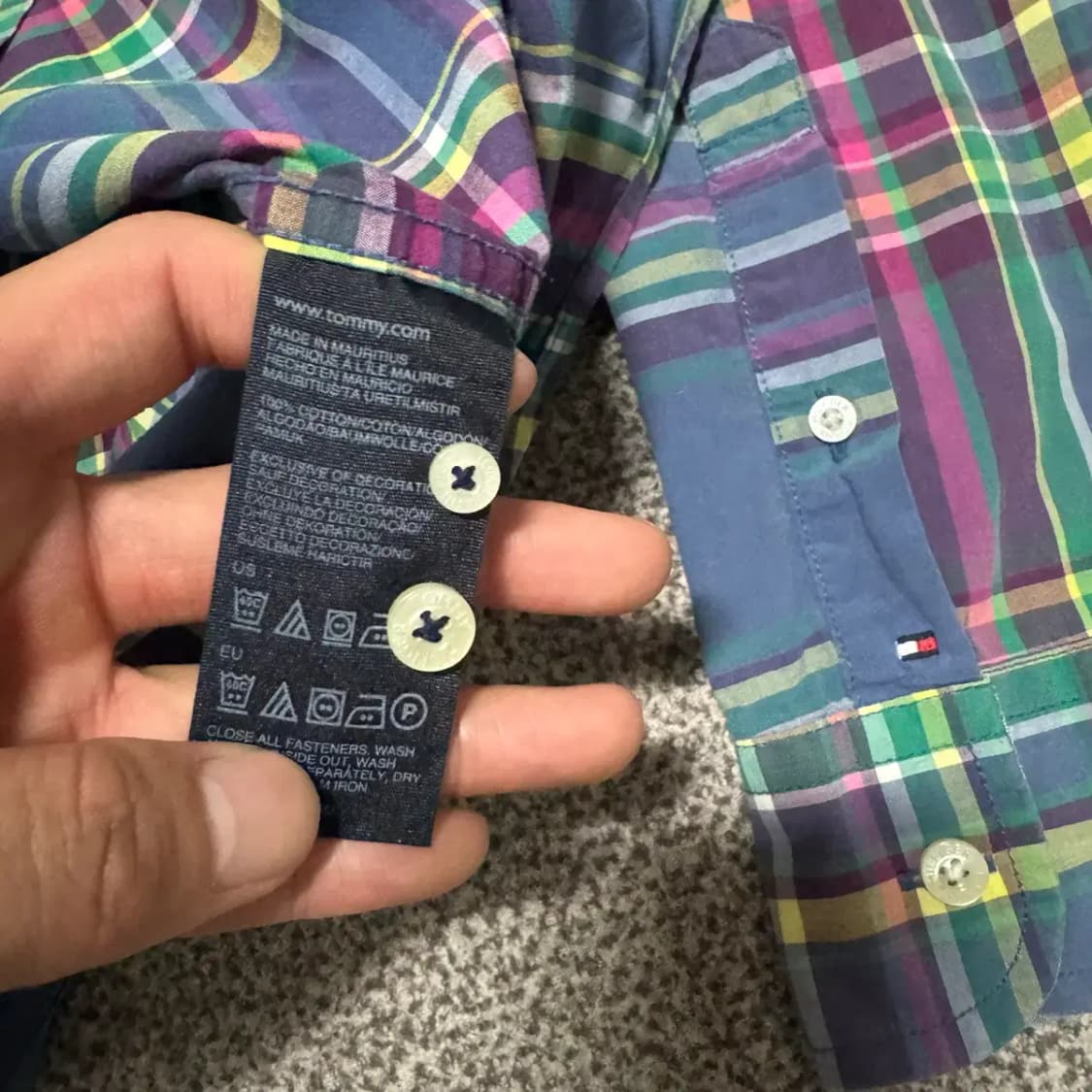XL 타미힐피거 체크 셔츠 상품이미지6