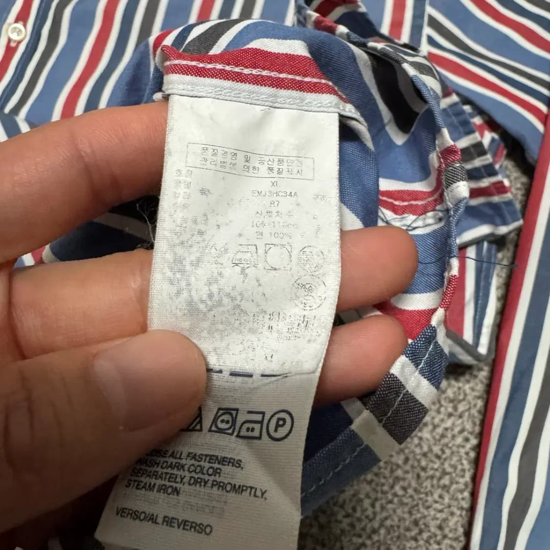 XL 타미힐피거 스트라이프 셔츠 상품이미지5