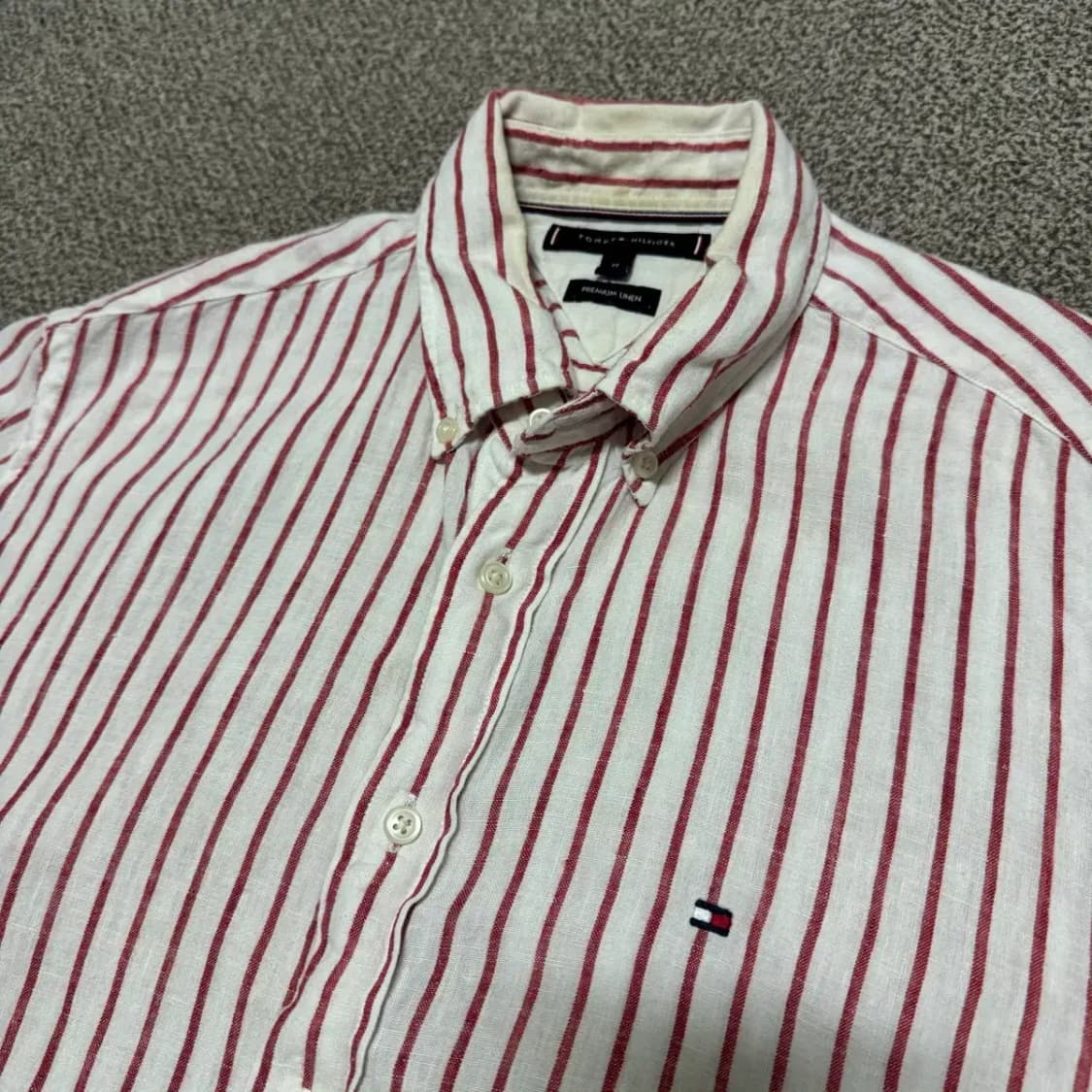 M 타미힐피거 스트라이프 린넨 셔츠 상품이미지2