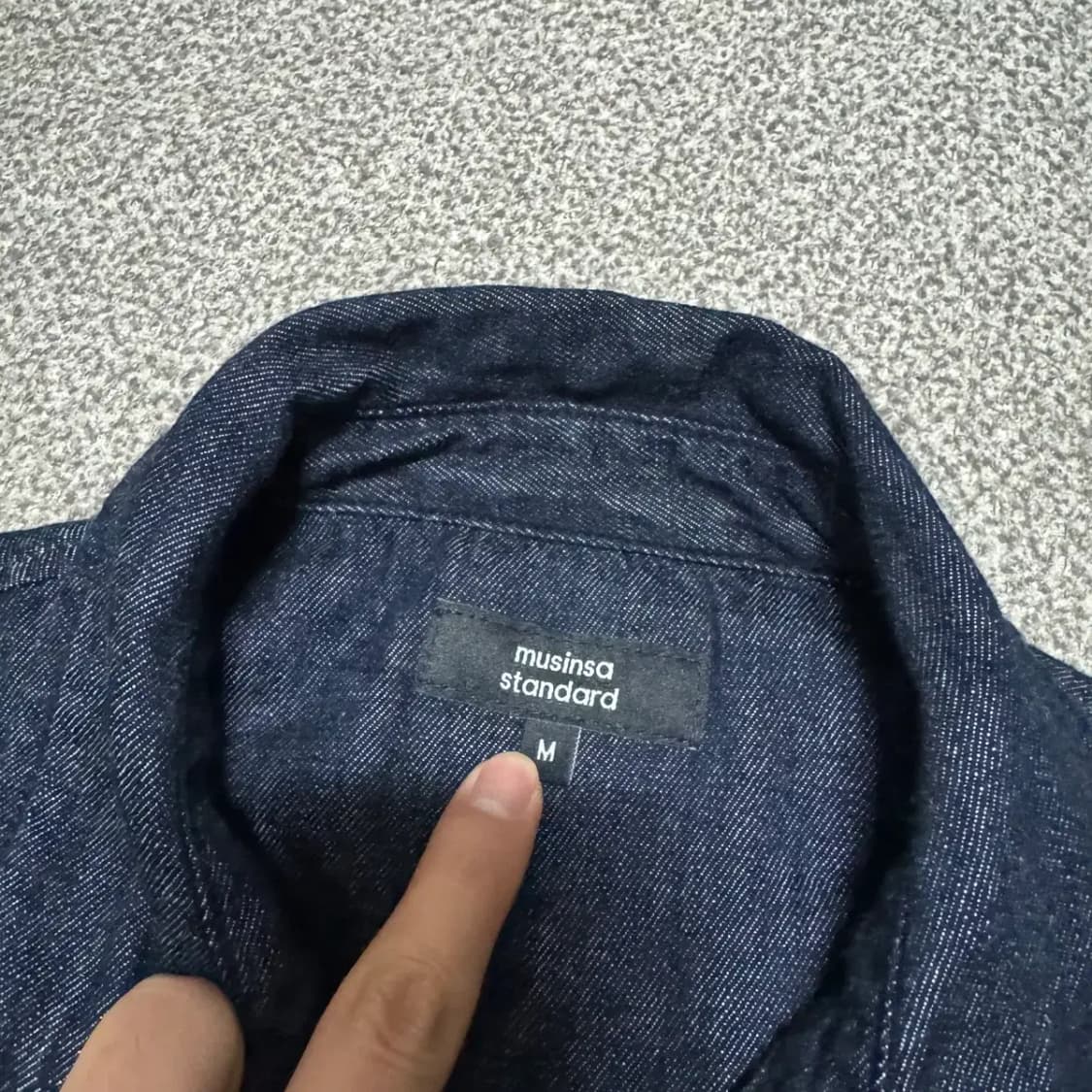 M 무신사스탠다드 데님 셔츠 상품이미지3