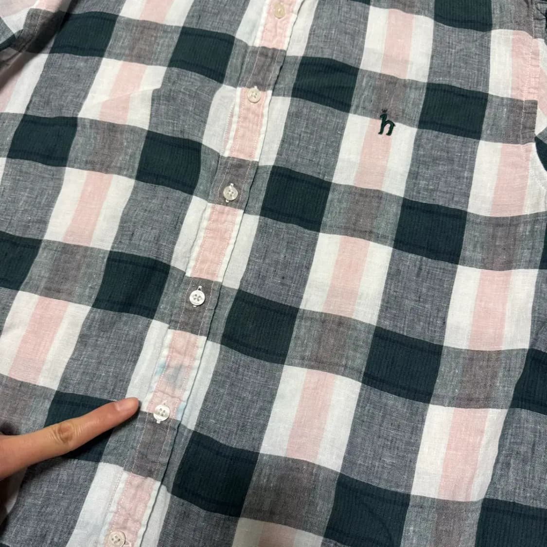 115 헤지스 린넨 셔츠 상품이미지6