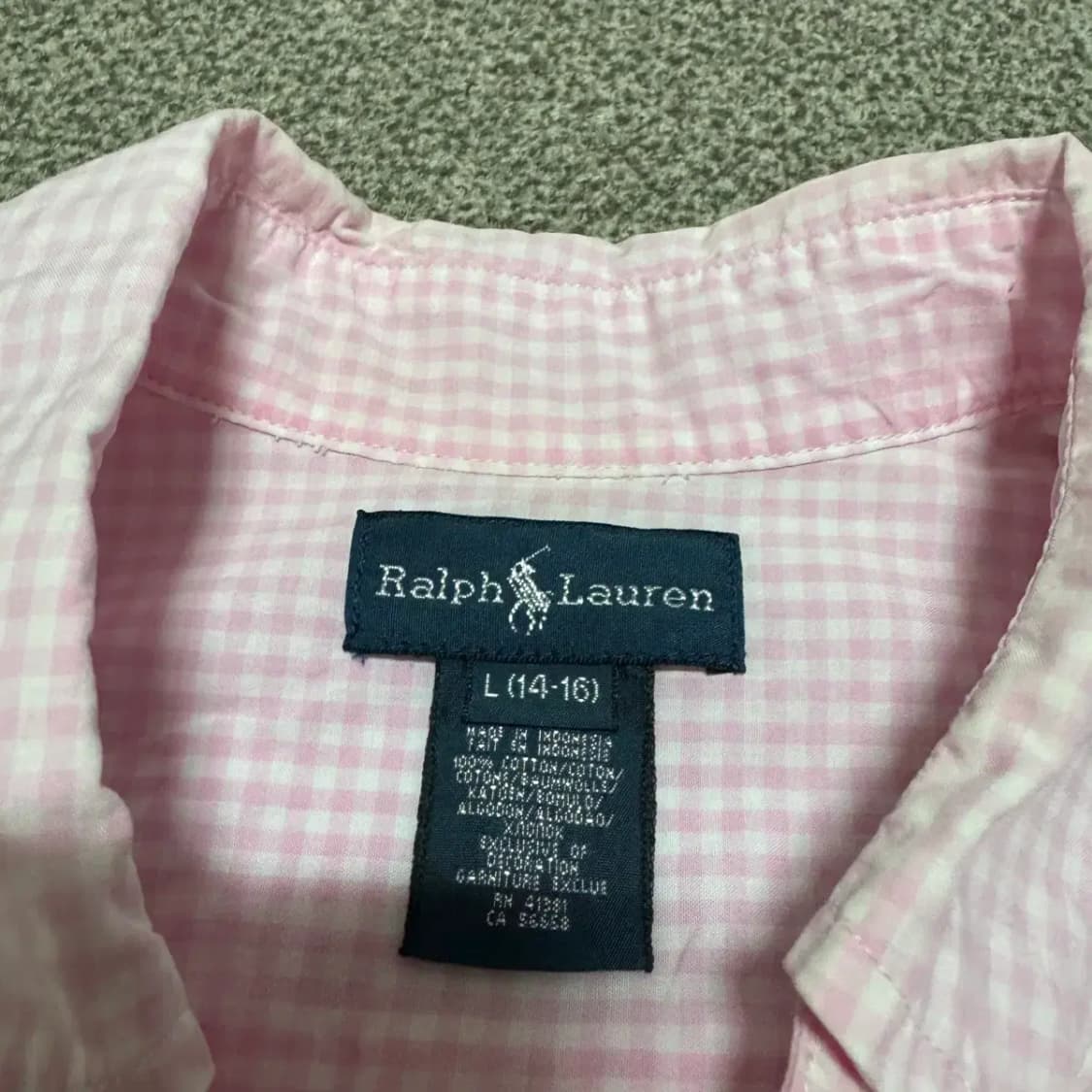 14-16 폴로랄프로렌 체크 셔츠 상품이미지4