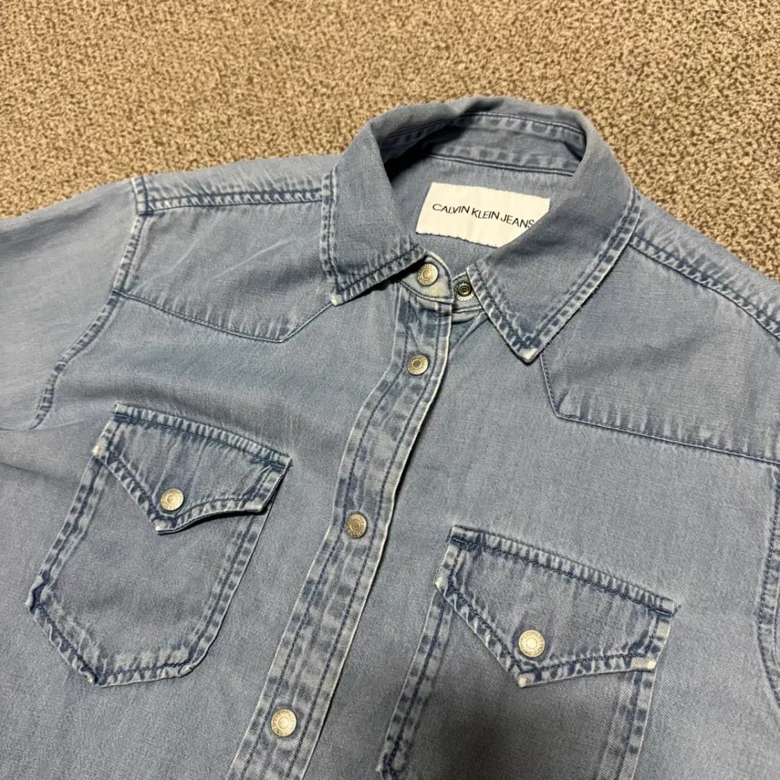Xs 캘빈클라인 청셔츠 상품이미지2