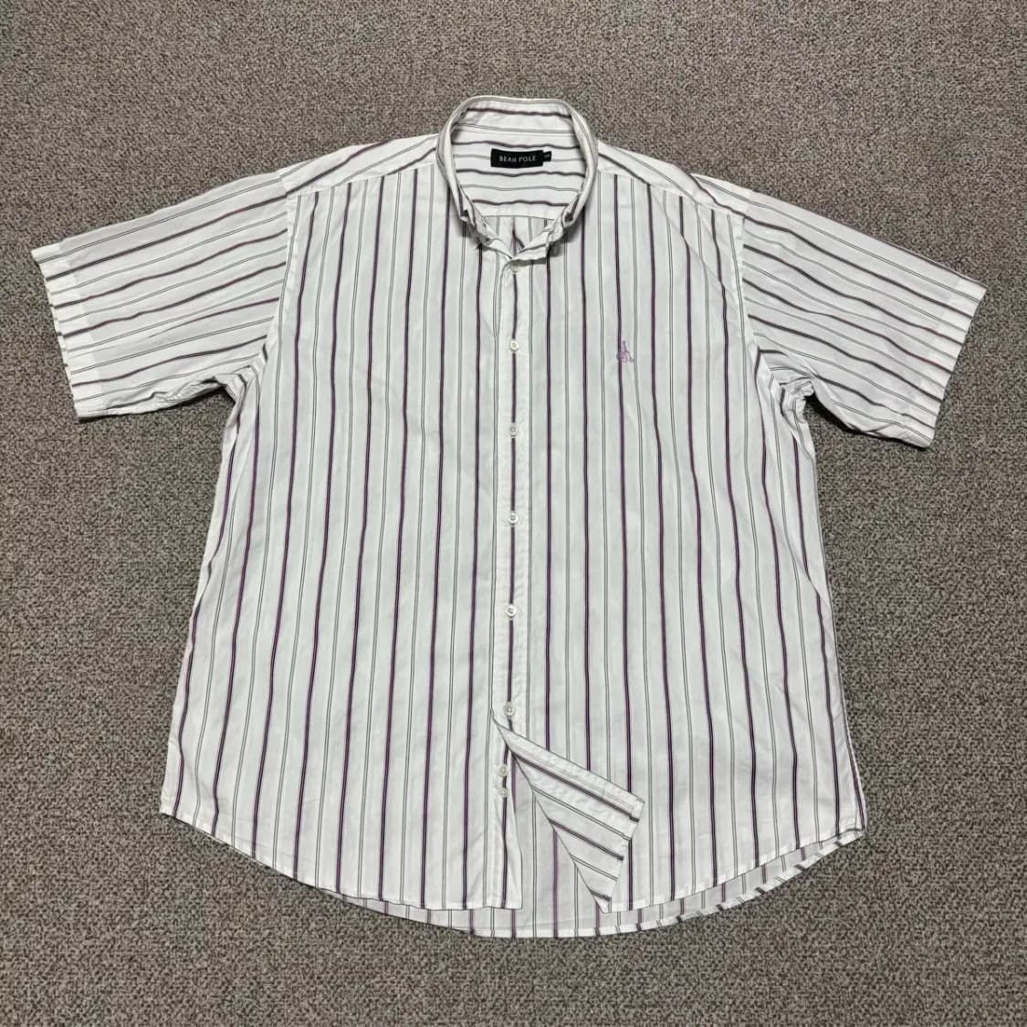 105 빈폴 스트라이프 반팔 셔츠 상품이미지1