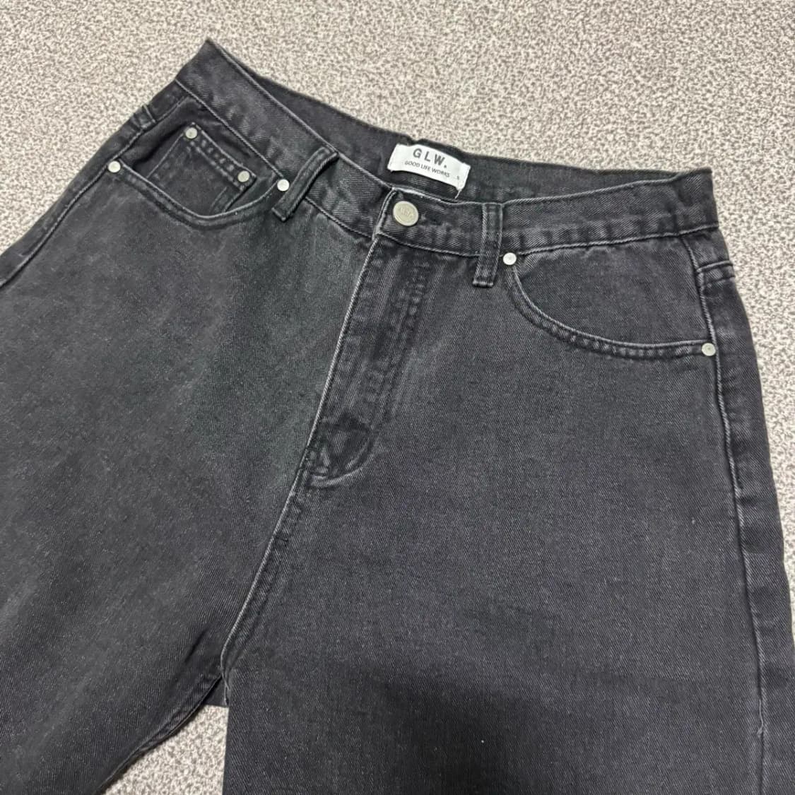 S 굿라이프웍스 흑청 데님 청바지 상품이미지4