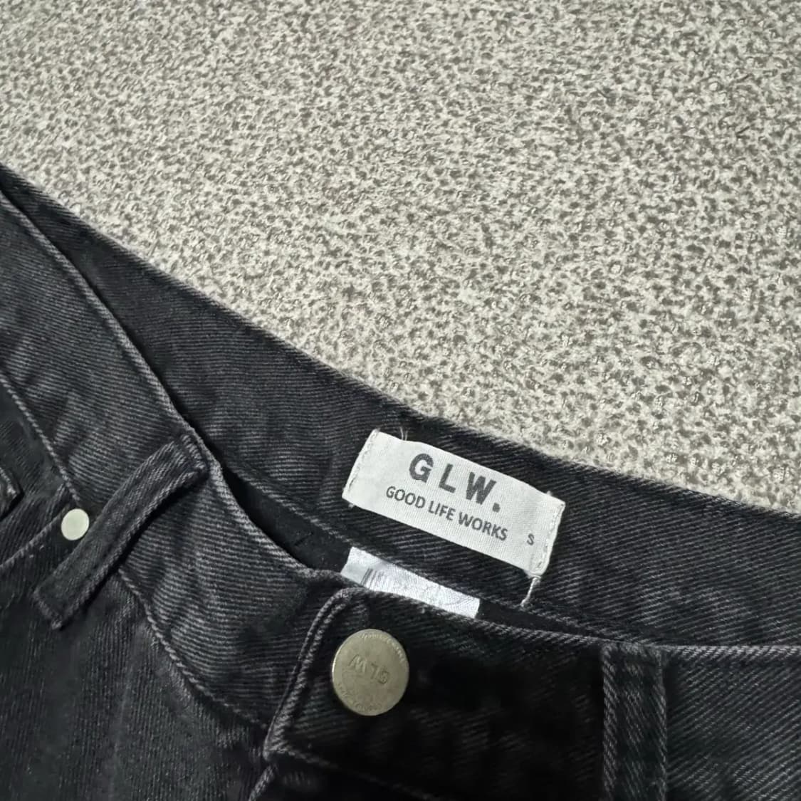 S 굿라이프웍스 흑청 데님 청바지 상품이미지5