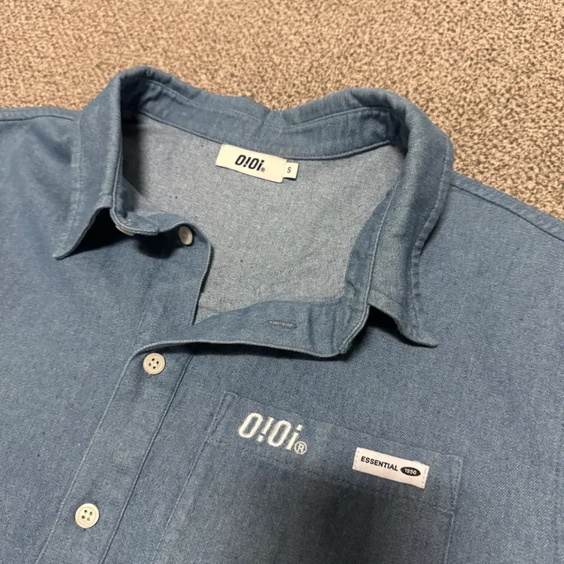 S 오아이오아이 0ioi 반팔 데님 셔츠 상품이미지2