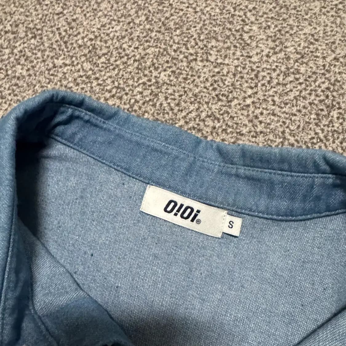 S 오아이오아이 0ioi 반팔 데님 셔츠 상품이미지3