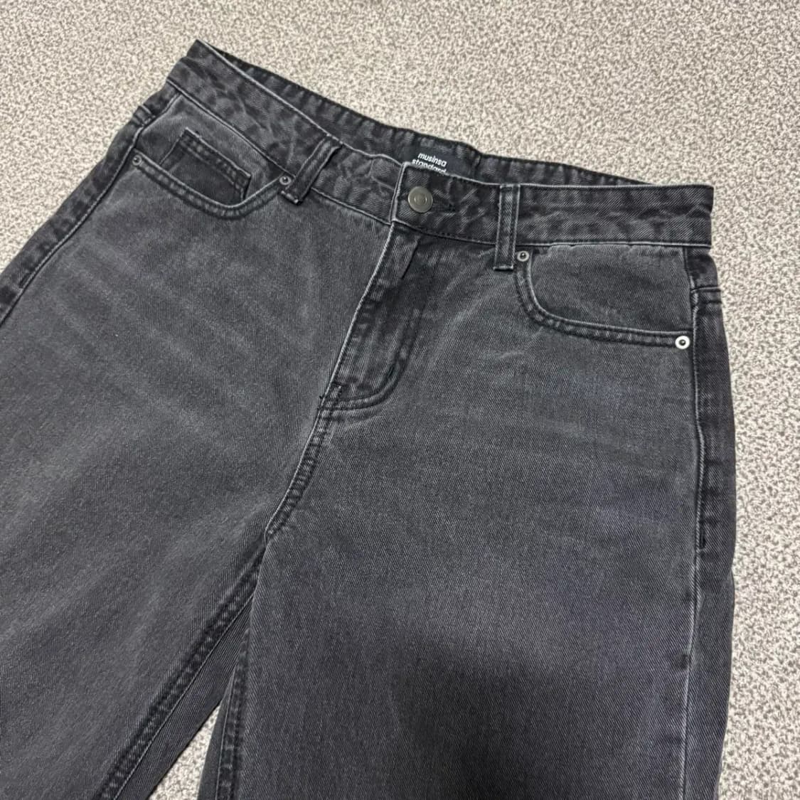 27 무신사스탠다드 흑청바지 상품이미지2