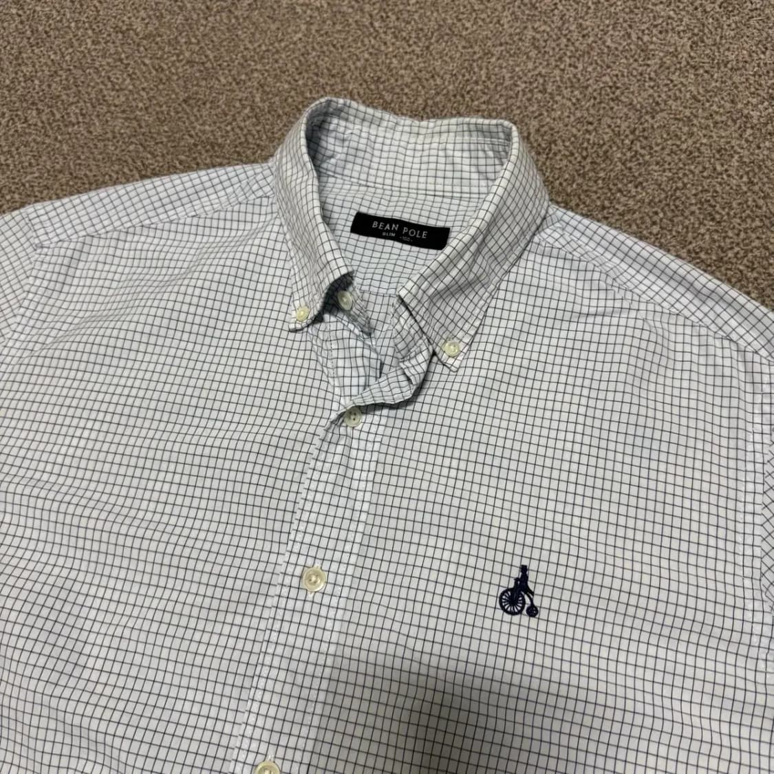 100 빈폴 체크 셔츠 슬림 상품이미지2