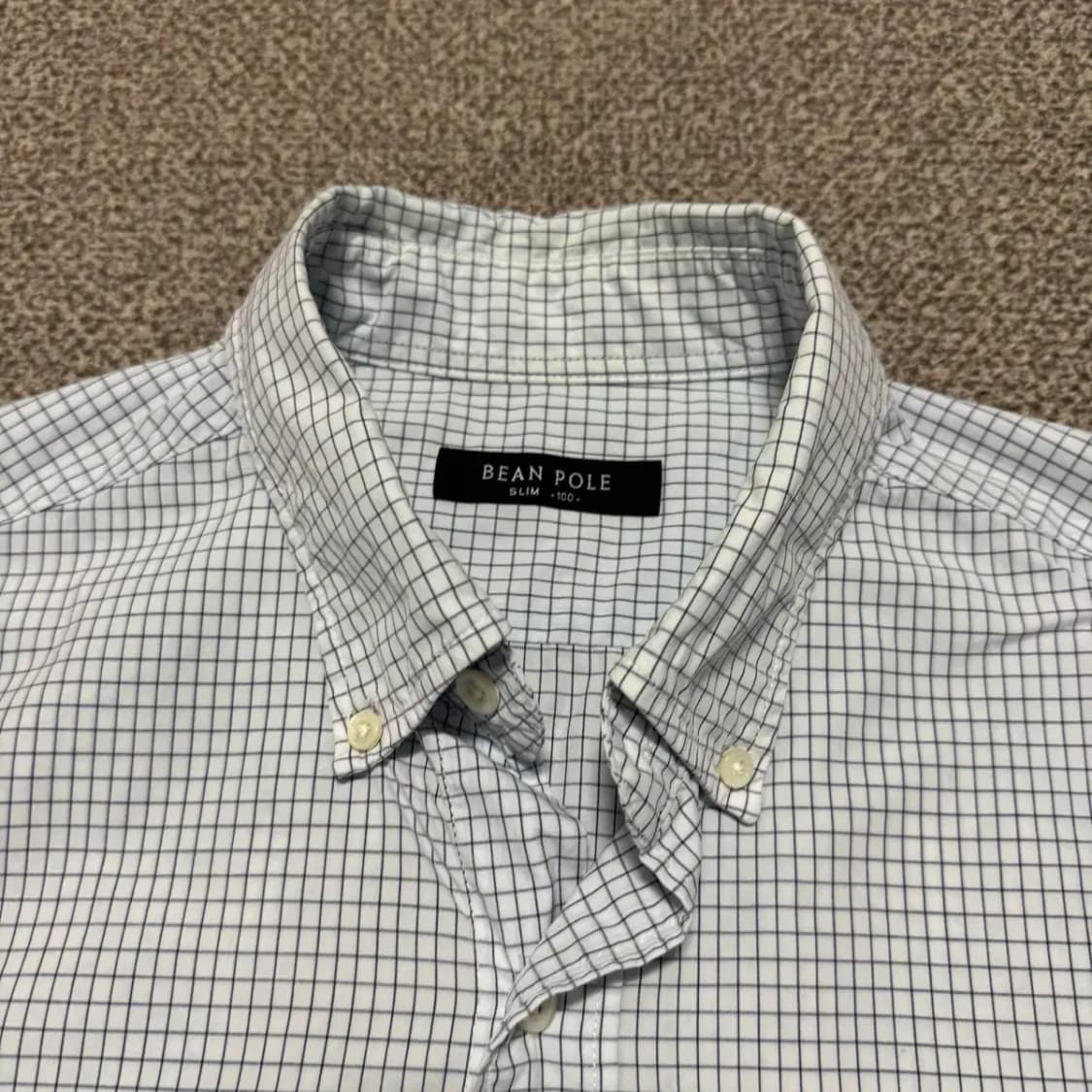 100 빈폴 체크 셔츠 슬림 상품이미지4