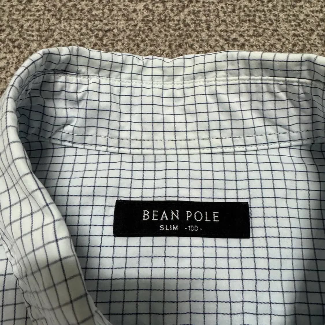 100 빈폴 체크 셔츠 슬림 상품이미지5