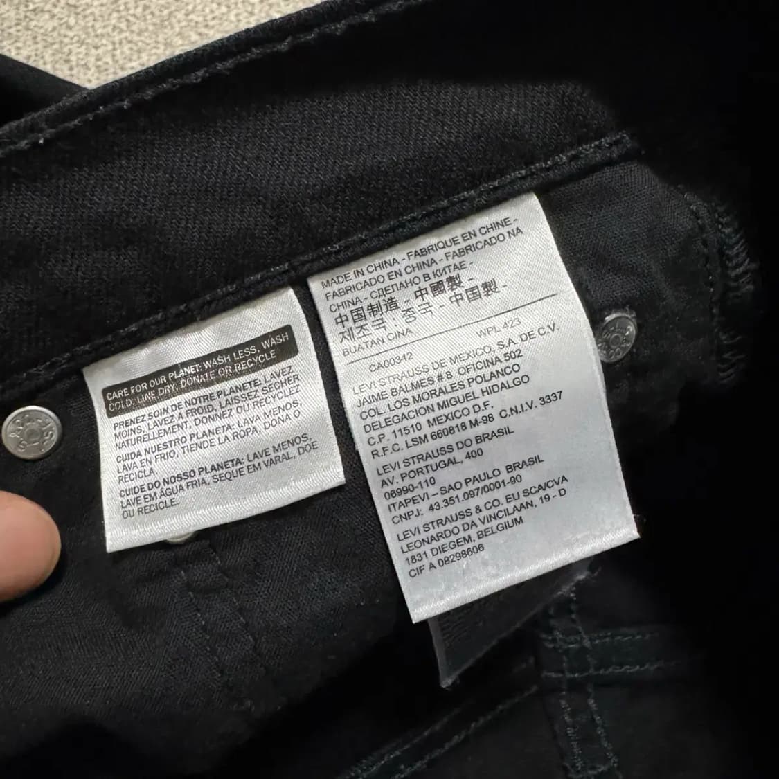 32 리바이스 흑청바지 상품이미지5
