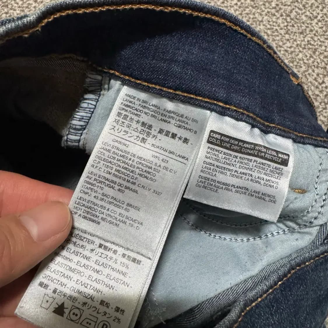 26 리바이스 710 진청바지 여성 상품이미지4