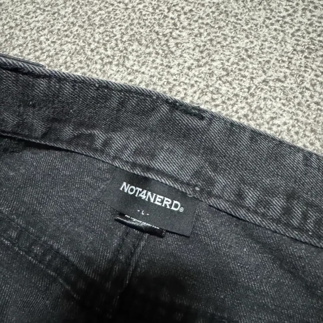 L 낫포너드 흑청바지 상품이미지7