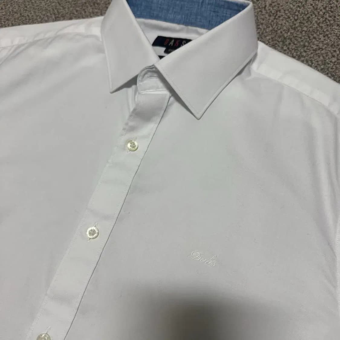 100 닥스 화이트 반팔 셔츠 상품이미지2