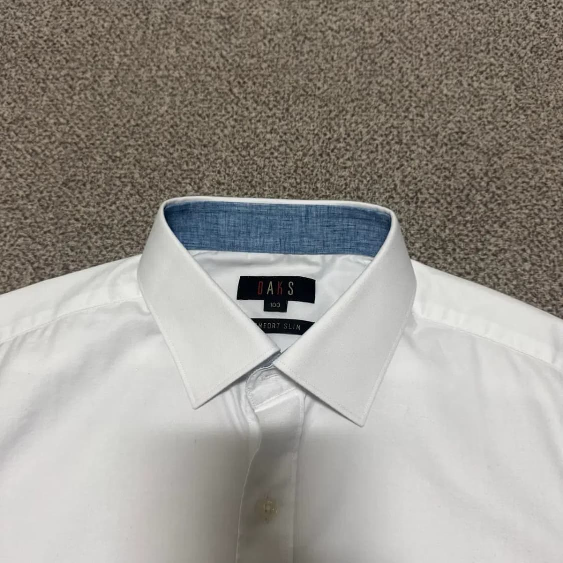 100 닥스 화이트 반팔 셔츠 상품이미지3