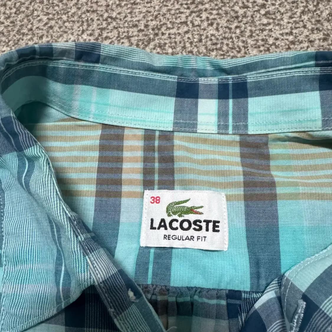 38 라코스테 체크 셔츠 상품이미지4